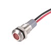 uxcell Signal Indicator Lights AC/DC 12V-24V 8mm Panel Mount Red