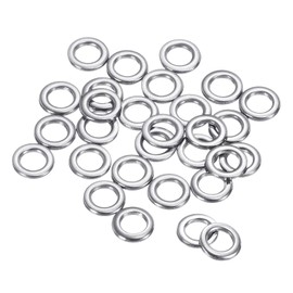PATIKIL 1.0x3x5mm Fishing Rings, 25 Pack 304 Stainless Steel Solid Ring Lure Connector for Saltwater Freshwater