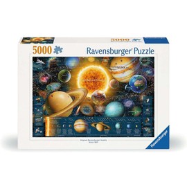 Ravensburger - Space Odyssey - 5000 Piece Jigsaw Puzzle - Beautifully Vivid Depiction of Our Galactic Solar System and Cosmic Data - Frameable - Premium Quality - Puzzles for Adults