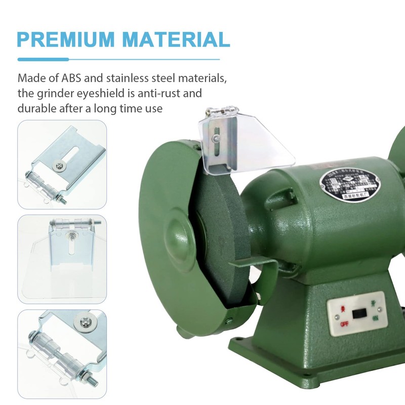 Bench Eyeshield, 2 Pcs Stainless Steel Bench Guard Shield Eyeshield