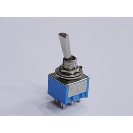 Mini Switch On – On Type 2 Times Circuit 2 Contact 6 Pin Blue Set of 2