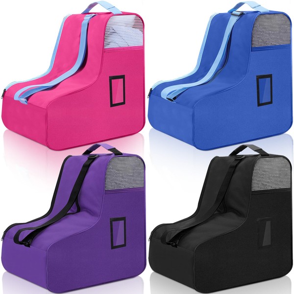 Liliful 4 Pack Roller Skate Bag Breathable Oxford Cloth Ice