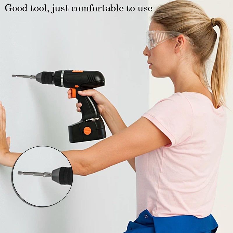 INCAUCA 6 Pack 1/4 Socket Adapter, Drill Bit Adapter, Hex