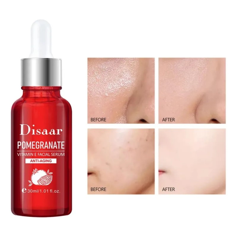 Suero Hidratante Facial Granada Vitamina E Reafirma Y Aclara Todo
