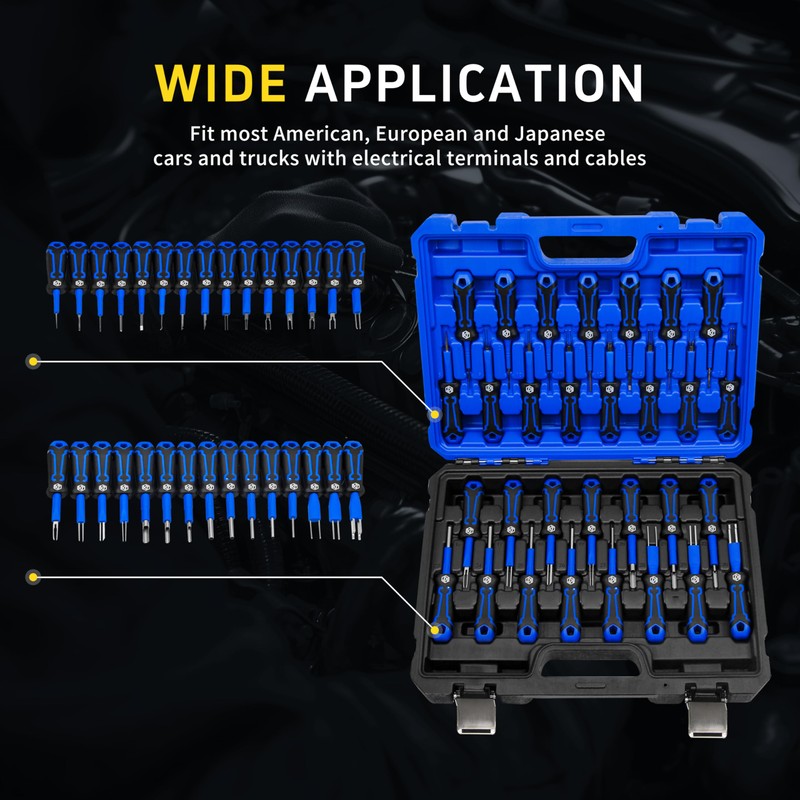 Kuntech 30 PCS Universal Terminal Release Kit, Universal Electrical Terminal
