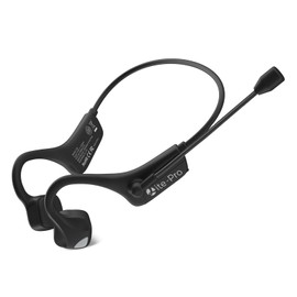 YouthWhisper Auriculares de conducción ósea Bluetooth con micrófono con cancelación de Ruido, Auriculares inalámbricos con micrófono para Llamadas telefónicas, reuniones de Vedio, Aprendizaje,