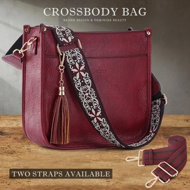 4053 Women's Elegant Crossbody Bag For Women Leather Hobo Handbag Wallet Set With 2count Adjustable Guitar Leopard Strap hkclufbag crossbody purses 2025:_grey