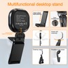 Desk Ring Light with Stand, Laptop Selfie Ring Light with