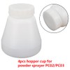 Jiabailie 4PCS Bottles Hopper Cups,PC02/PC03 Plastic Durable Electrostatic Sprayer Hopper