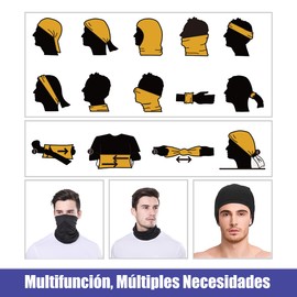 Bandanas Deportivas 4 Packs para Hombre y Mujer. Protección Contra El Viento y Los Rayos UV, Sedoso y Elástico, Adecuado para Deportes, Carrera, Ciclismo, Motocicleta, Montañismo, Esquí, etc.