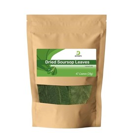 Diyon's Dried Sou-sop Leaves 28g, 100% Naturally Grown and Pure From Sri Lanka, Packed With Resealable Pouch.