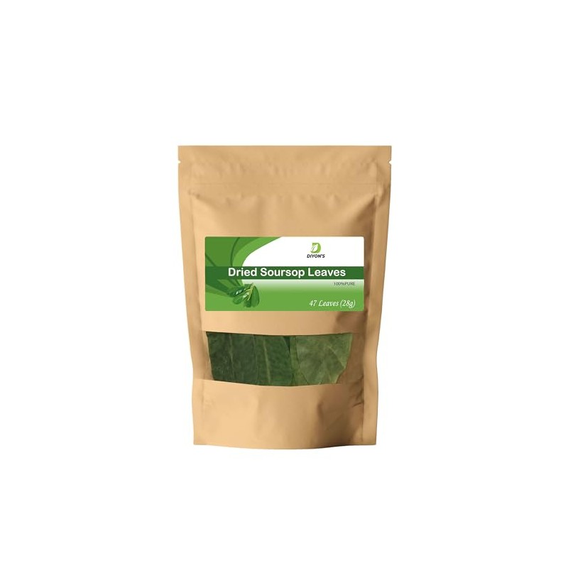 Diyon's Dried Sou-sop Leaves 28g, 100% Naturally Grown and Pure