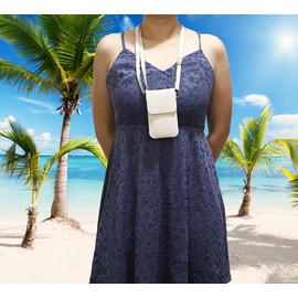 Carry pouch with a transparent window and pocket for Freestyle Libre 2 / Libre 3 / Libre 14 day (All Models) (WHITE)