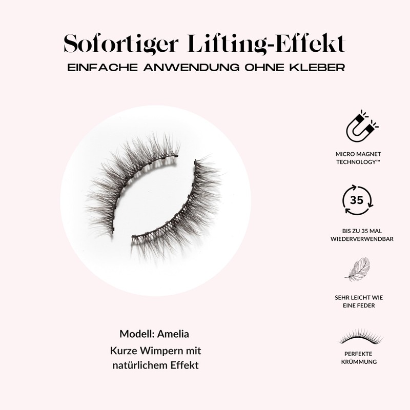 Magnetische falsche Wimpern Starter Kit - Magnetische Wimpern mit Eyeliner