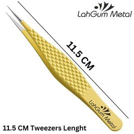 Super Sharp Pointed Tweezers Precision Best Splinter Tweezers Pointed Tip Thin Needle, Ingrown Hair Tweezers Kit,Ultra Plucking Fine Pointy Eyebrow Tweezers for Women Facial Hair Chin Removal Face Men