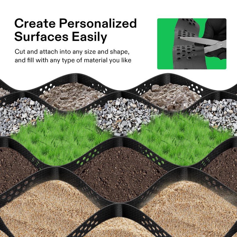 VIVOSUN 3’’ Depth Ground Grid, 9x17 ft, High-density HDPE Geo