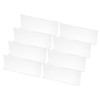 PATIKIL 8 Pack Shelf Dividers for Closet Organization, 13.8x1.6x4.8 Acrylic
