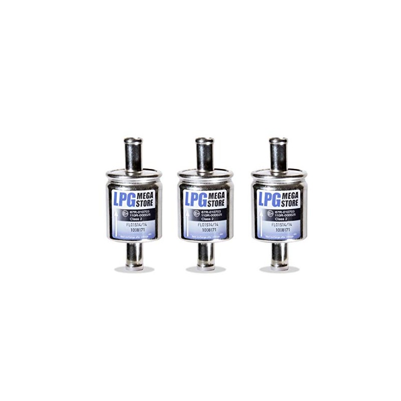 3 x Gas Filter 14 mm Car Gas, LPG, GPL