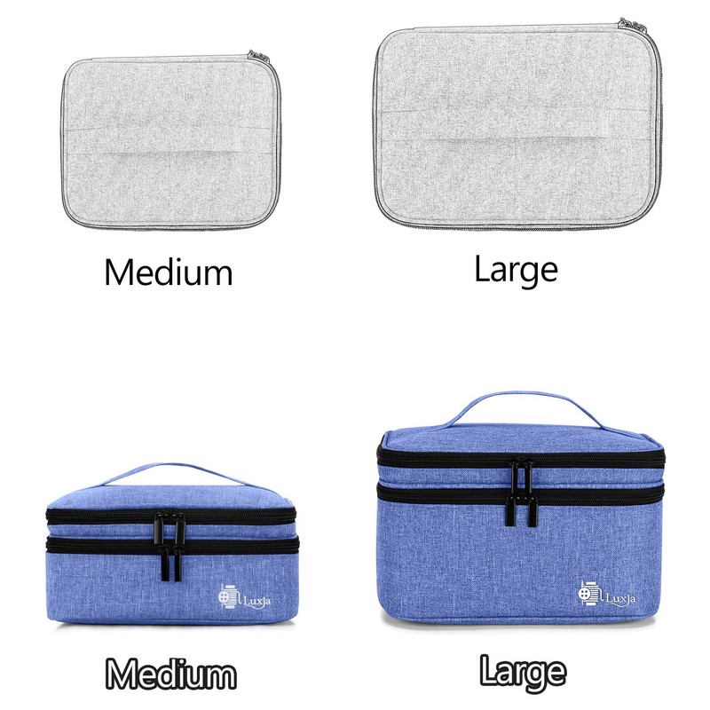 Luxja Double-layer Sewing Supplies Organizer, Sewing Accessories Organizer for Needles,