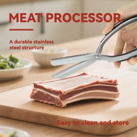 Rib Membrane Remover Stainless Steel Tool Kit, Ergonomic Handle for Easy Prep, Dishwasher Safe BBQ Accessory for Grilling and Cooking (1 Pack)