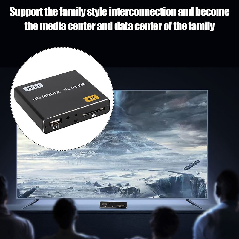 4K Full HD Digital Media Player HDMI USB s SPDIF