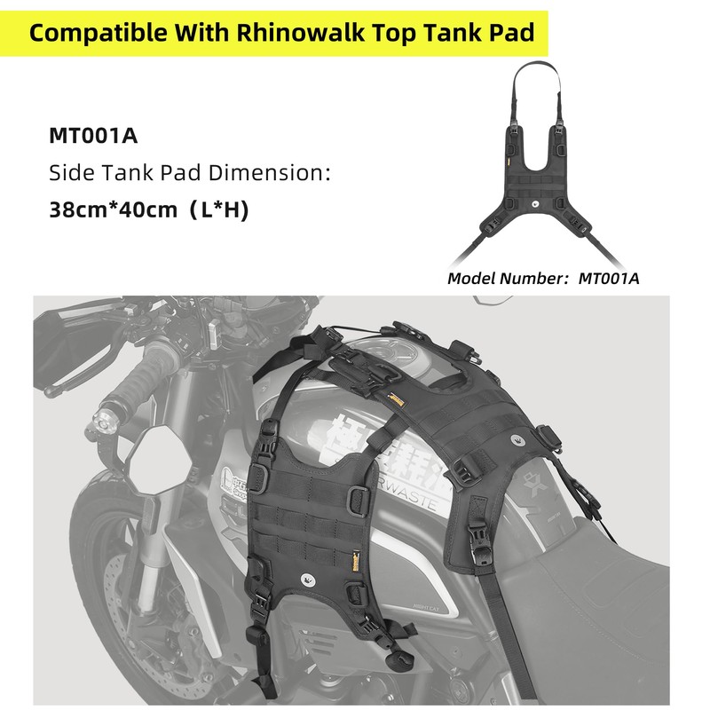 Rhinowalk Motorcycle Tail Bag Base, Universal Saddle Bag Mount Base
