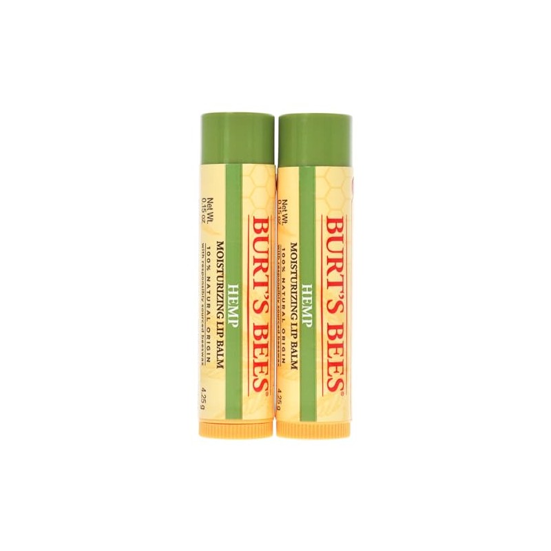 Burt's Bees Bálsamo labial hidratante de cáñamo unisex 2 oz