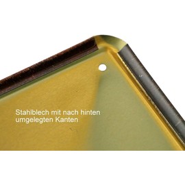 WOGEKA ART Retro Tin Sign - Warum es in der DDR keine Grünen gab - Funny Saying as a Gift Idea for Decoration, 20 x 30 cm, Made of Metal in Vintage Design 943