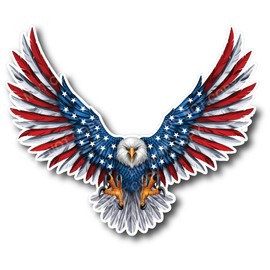 American Flag Army Star Vinyl Decal 4" x 4" Car Truck Military Flag USMC Jeep Sticker Vet Military USA