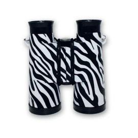 ExplorAvision - Zebra Binoculars from Deluxebase. Safari Portable and Compact Binoculars for Kids. Great Zoo Animal Toys for Boys and Girls and Educational Toys for Outdoor Exploration.