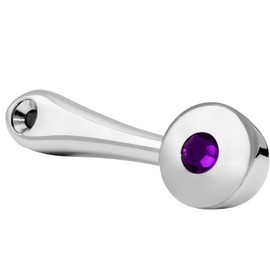 GG Grand General 54964 Chrome Window Crank Handle with Purple Color Jewel