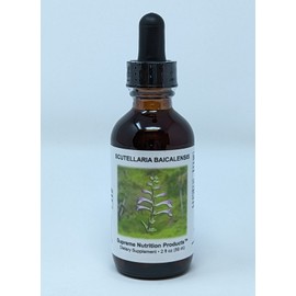 Scutellaria Tincture by Supreme Nutrition. OK for Kids. Candida, Sleep, Mood.
