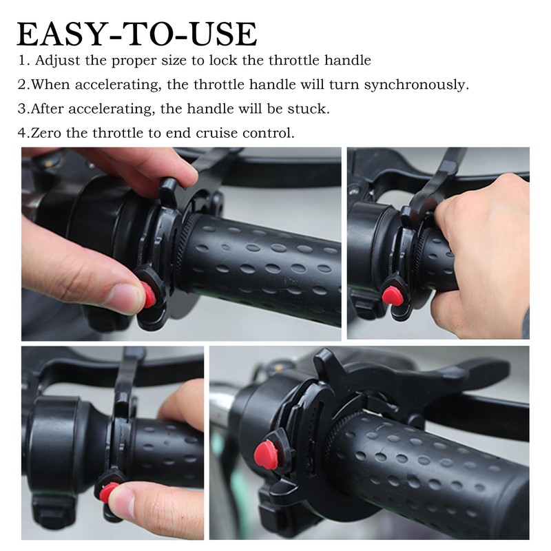 OFBAND Motorcycle Cruise Control Throttle Lock with Adjustable ID of