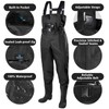 Trudave Chest Waders for Men with Boots, 2-Ply Nylon/PVC Waterproof