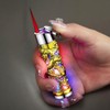 Shiny Dragon Torch Lighter, Butane Soft Flame, Windproof, Red Flame,
