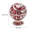 Ball Ashtray with Windproof Lid Retro Dragon Stereoscopic Relief Zinc