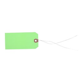 Gitway 100 Green Tags with Wire Size 5 Measurements 4 34 x 2 38