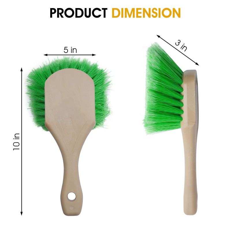 Nanoskin Pro-Grade 8.5" Car Detailing Brush - Durable Green Polystyrene