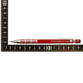 Pentel Graphlet Mechanical Pencil Graph1000CS, 0.5mm, Red (PG1005CS-B)