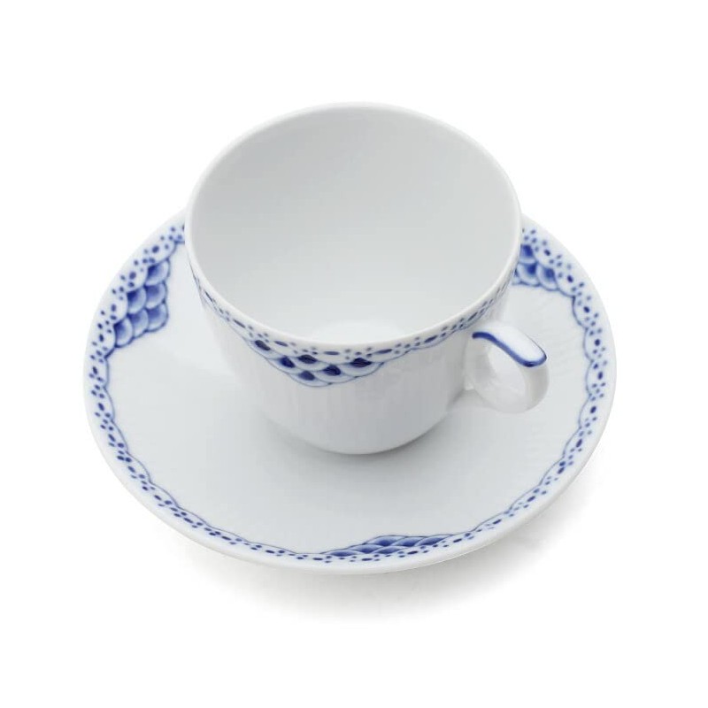 Royal Copenhagen Princess 1104071 Coffee Cup & Saucer, 6.1 fl