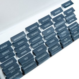 DiverseBee Laminated Bible Tabs (Large Print, Easy to Apply), Bible Study Journaling Supplies, 77 Bible Index Book Tabs for Women, Bible Accessories, Includes 11 Blank Tabs (Navy)