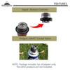 CAMPINGMOON Camping Grill Gas Stove Adapter(Vertical type), Input: Butane Canister,