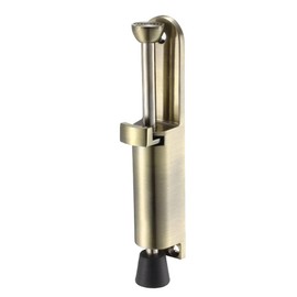 sourcing map Kickdown Door Stopper Spring Loaded Foot Pedal Door Stops Holder Bronze Tone