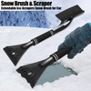 Axinyijia Car Ice Scraper with Broom Ice Scraper Snow Brush