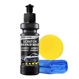 SHIELDOM Car Scratch Remover Scratches and Swirls Removal Vehicles Paint Scuff Repair Rubbing & Buffing Compound with Polishing Pad and Towel Safe for Cars, SUVs, RVs, Trucks & More - 5.1 oz