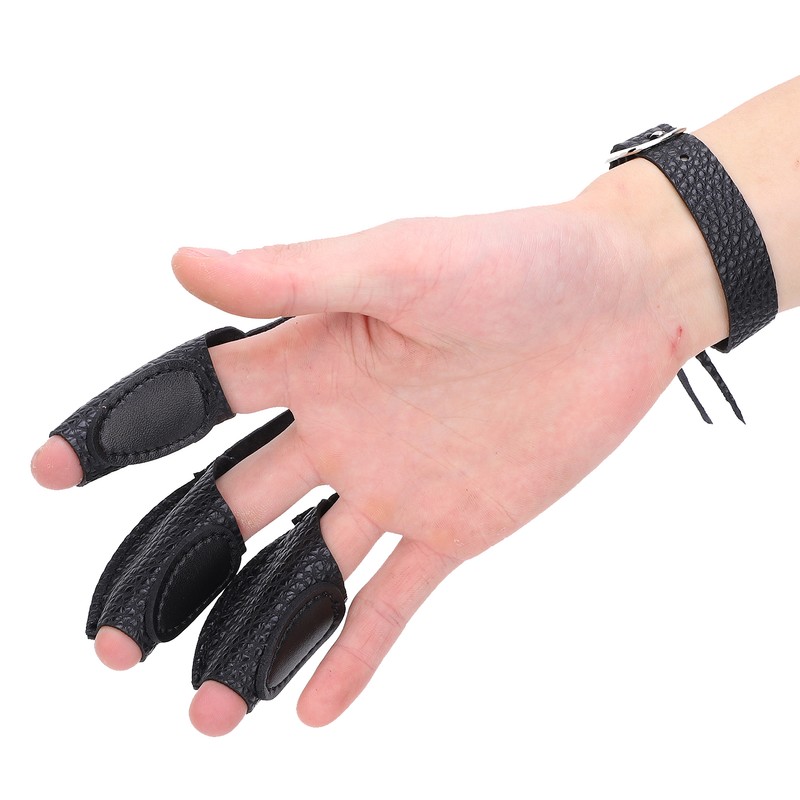 Archery Universal Three Finger Guard Gloves American Hunting Bow Traditional