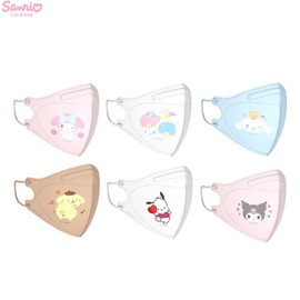 STORINUS Sanrio Art Symbol Character Kids 2D Mask 30ea, Type#$%Size:03 Kuromi-M