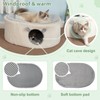 Sunhoo Elevated Cat Beds for Indoor Cats Enclosed House Hideaway