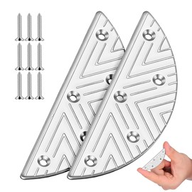 MOLUCKFU Protezioni in metallo a forma di mezzaluna per tacchi di riparazione del tallone di ferro per stivali e scarpe da uomo, cuscinetti antiscivolo per riparazione durevole