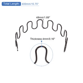 sourcing map 3Sets Upholstery Spring Replacement Kits, 15.75" Sagging Cushions Repair Kit with Clips Nails for Furniture Sofa Recliner Chair